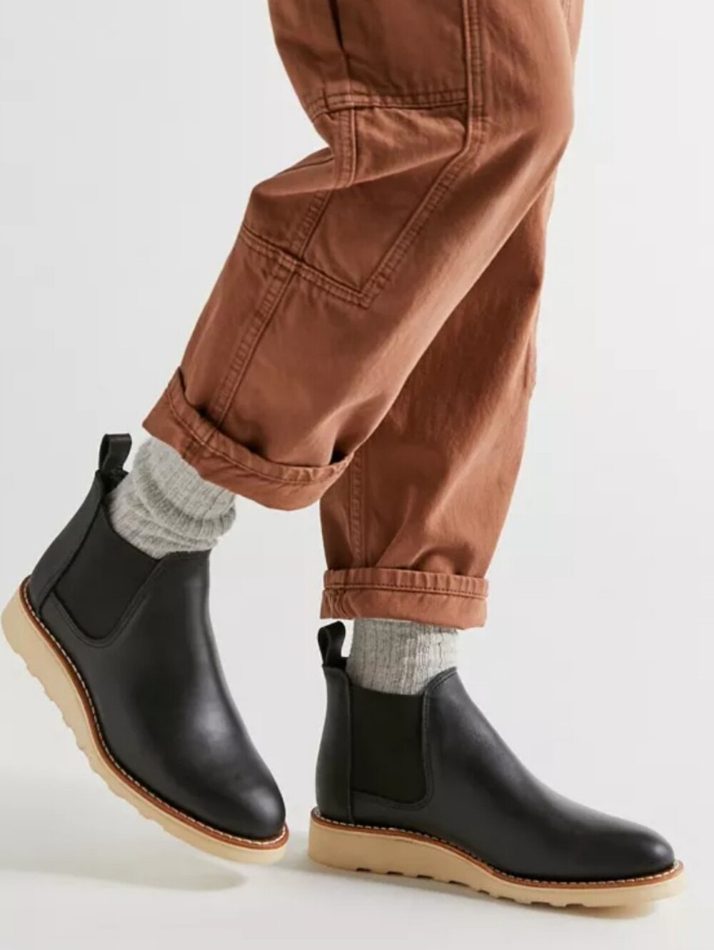 Red Wing Shoes Black  Leather Chelsea  Ankle Boots  # 3444